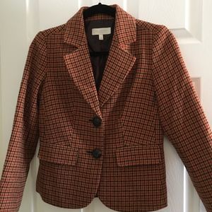 Talbots Petite Checked Blazer, Size 2P